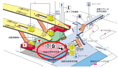 阪神御影定期券発売所